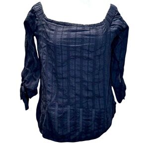 Bailey Navy Blouse Sz med